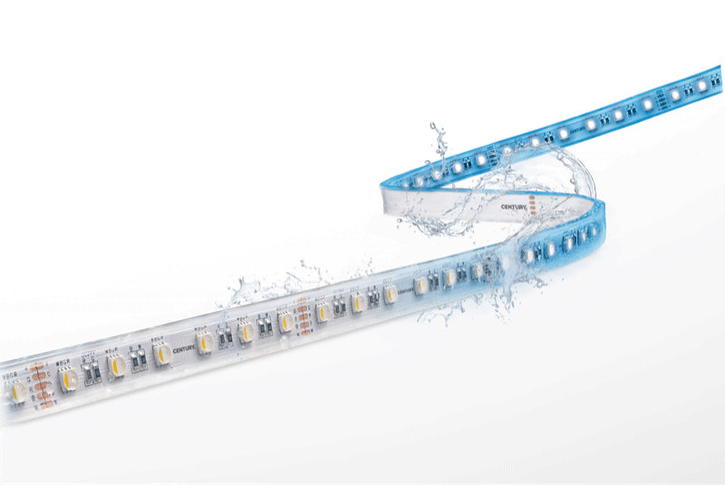 Strip LED accento 9,5W/m - RGB - 4000K - 500Lm/m - Dimm. - IP65 - Bob. 5m