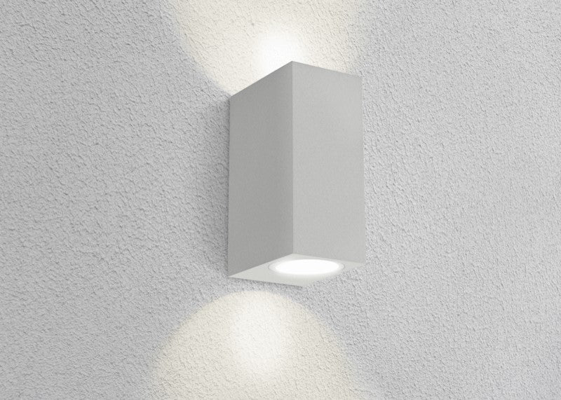 Applique LED AXO quadrata bidirezionale grigio GU10