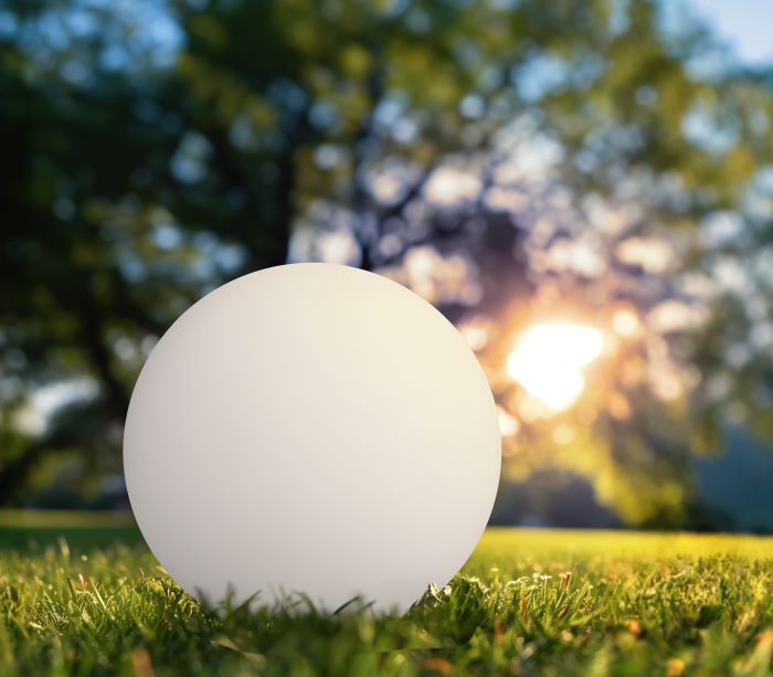 Lampada solare led BOLLA D300 H 280 mm - 0,70W - RGB+3000 K - 3l Lm Dimm. - IP 44