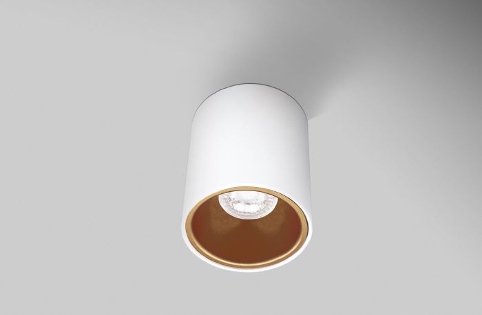 Plafoniera led ESSENZA round bianca/gol GU10 - IP20