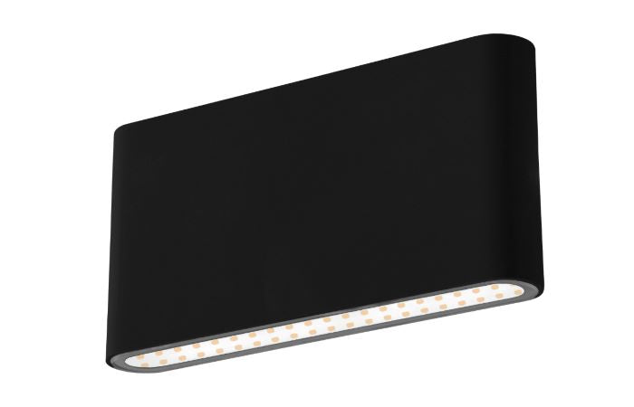 Applique LED forma bidirez. nero 12W 3000k 820Lm