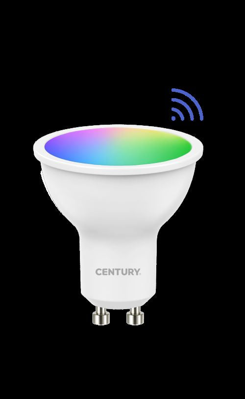 Lampada speciale LED smart wifi 120° 6W GU10 6500K 400Lm