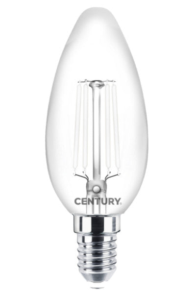 Filamento led incanto white candela - 4,5W - E14 - 2700K - 470 Lm