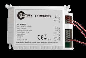 Kit emergenza per plafoniere e fari da incasso Aut.2 ore
