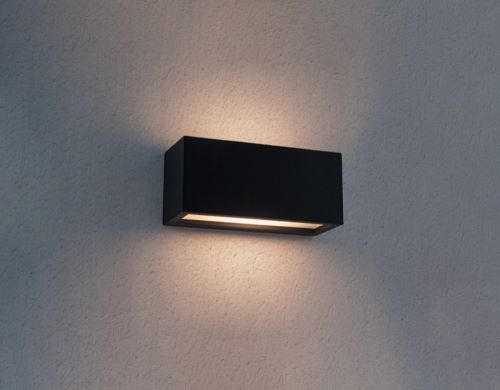 Applique LED reverso nero E27