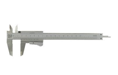 Calibro monoblocco in acciaio inox Capacita' utile155/200 mm
