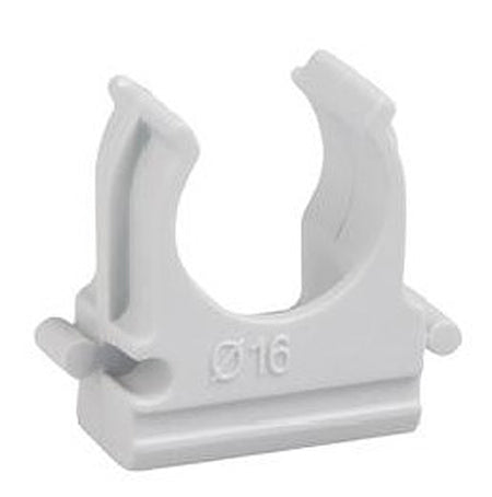 Supporto a scatto per fissaggio a muro mm20 col. bianco (12 Pz)