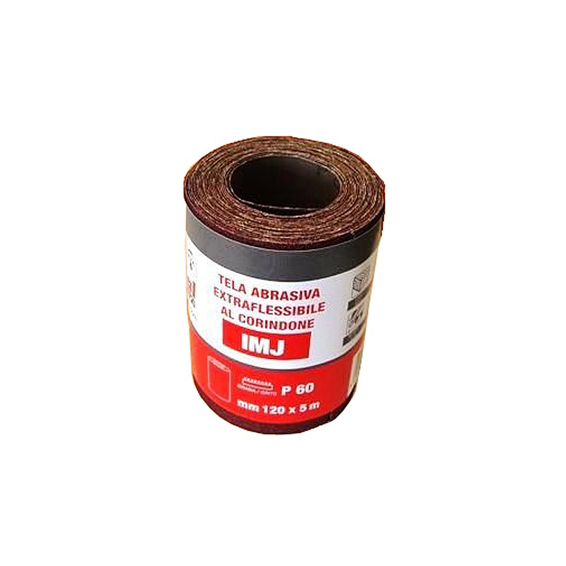 Tela abrasiva extraflessibile al coridone - 11,5x5 mt. gr. 80