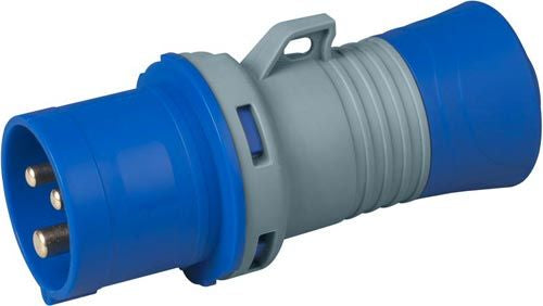 Spina mobile industriale 16A 2P+T IP44