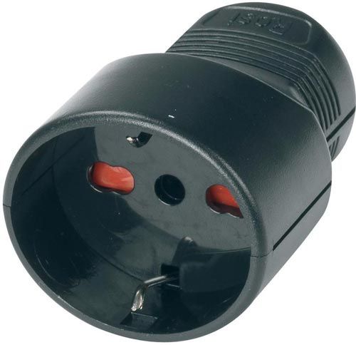 Spina schuko mobile 16A 2P+T 2 50V