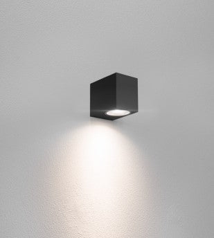 Applique LED AXO quadrata monodirezionale nera