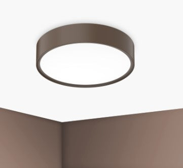 Plafoniera BLANCA LUXE tonda LED corten 24W - 3000K-4000k-6500k - IP20 - 2700Lm - IP2