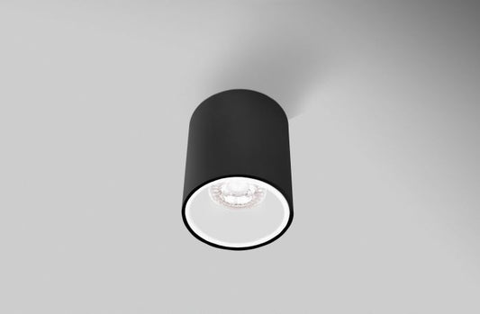 Plafoniera led essenza round nera/bianca GU10