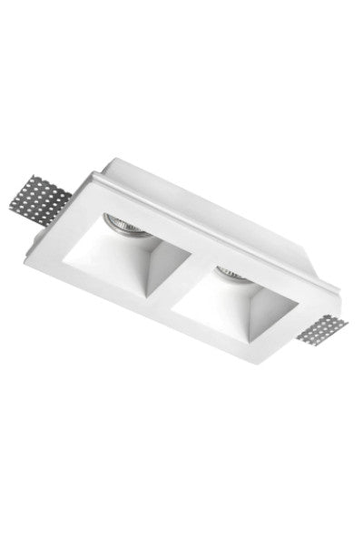 Jessy - Supporto in gesso da incasso DOPPIO 215X120 H55 mm