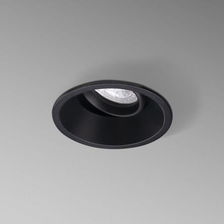 Supporto incasso GU10 KLAK round conico nero