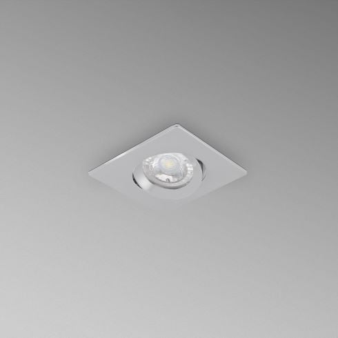 KLAK supporto incasso quadro orientabile 30° per spot Ø 50mm silver