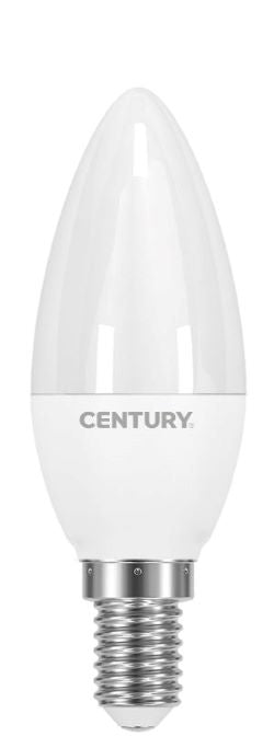 Candela LED alluminio - 6W - E14 - 3000K - 470LM