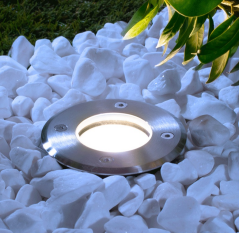 Faretto a led PAVI ad incasso e calpestabile Ø 100 mm - IP 67