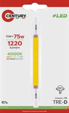 Lamp. LED TRE-D COB   10W - R7S - 4000K - 1000 Lm