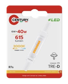 Lampada speciale LED TRE-D Slim 5W R7S 3000K 500Lm
