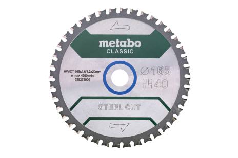 Lama circolare per acciaio Metabo Ø 165 x 20 Z40 metabo - 628273000