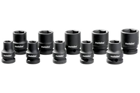 10 chiavi a bussola 1/2'' metabo - da 10 a 24 mm