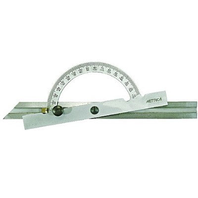 Squadra a goniometro scorrevole arco 150 mm - asta 300 mm