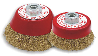 Spazzola a tazza per smerigliatrice serie B T Ø100 attacco M14