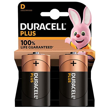 Pila Duracell plus torcia tipo D MN 1300 - BL 2 pz