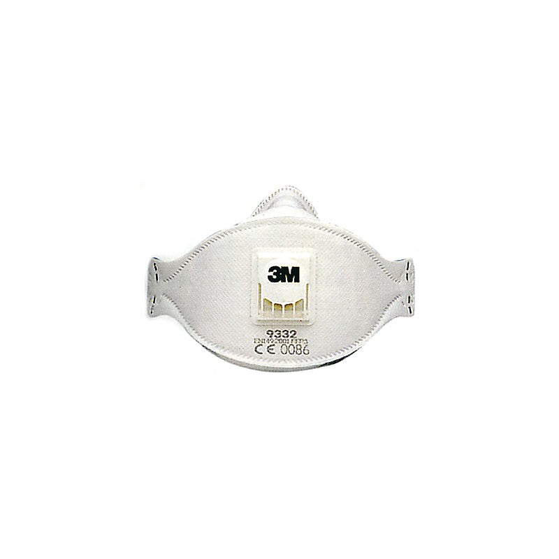 Maschera pieghevole FFP3S in tessuto non tessuto con valvola di espirazione. Norma EN 149
