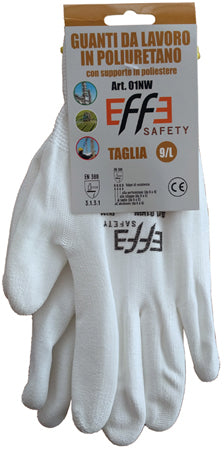 Guanti poliuretano bianchi tg. 10 Effe SafetyArt. NL186