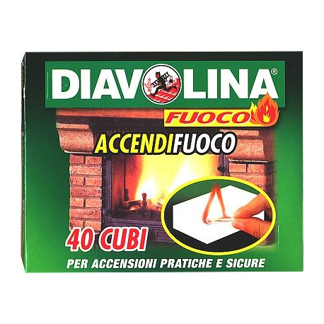 Accendifuoco diavolina per camineti, grill e stufe