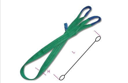 Tiranti poliestere ROBUR 60 mm 4 mt portata 4 tonnellate - art. 081530040