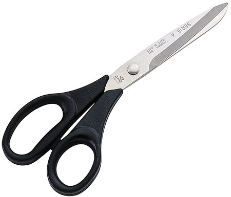 Forbici universali in acciaio Aisi 420, manico ergonomico in nylon nero - 6