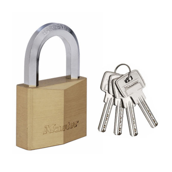 Lucchetto ottone massiccio arco esagonale 60 MM